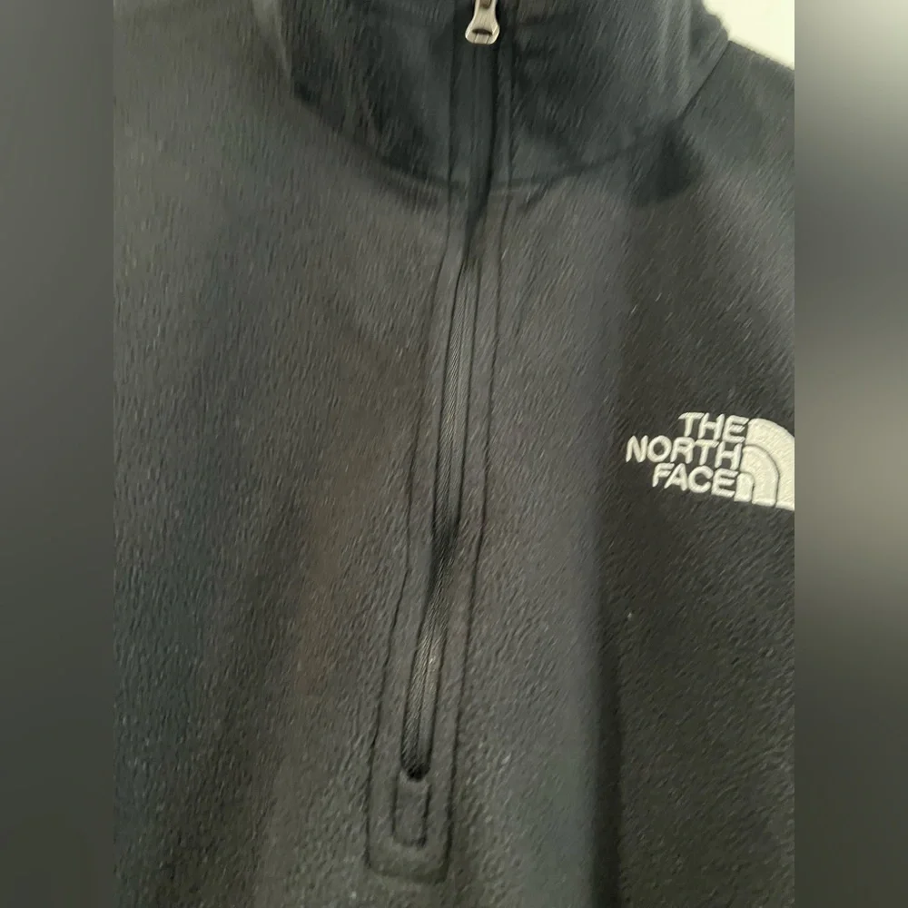 North Face  men’s Sweatshirts 1 Zip, TNF Negro Sz L